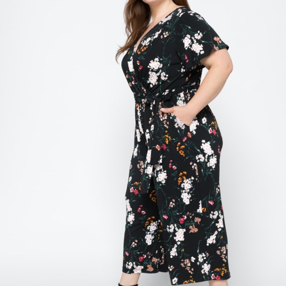 Kayleigh Stitchfix Knit Floral Jumpsuit